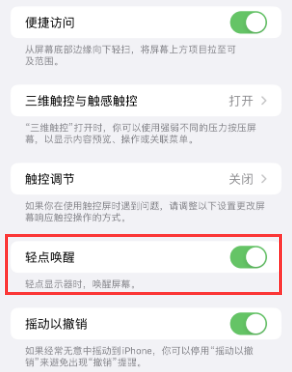 溆浦苹果授权维修站分享iPhone轻点无法唤醒怎么办 