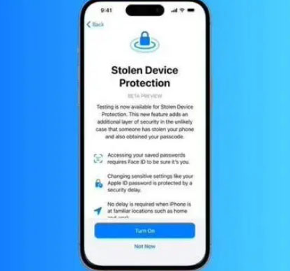 溆浦苹果授权维修店分享被盗设备保护功能开启方法 