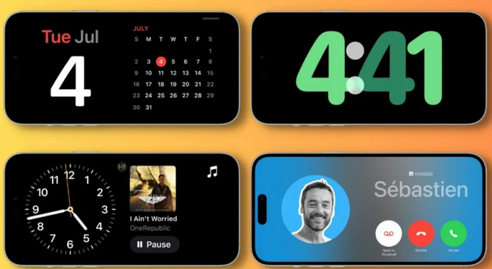 溆浦苹果手机维修分享iOS17横屏充电待机显示有什么好处 