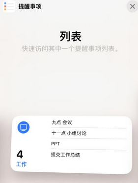 溆浦苹果14维修店分享iPhone14如何设置主屏幕显示多个不同类型提醒事项