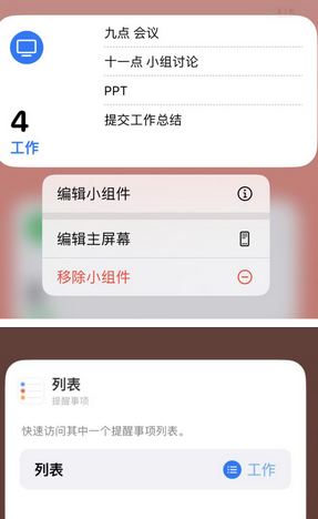 溆浦苹果14维修店分享iPhone14如何设置主屏幕显示多个不同类型提醒事项