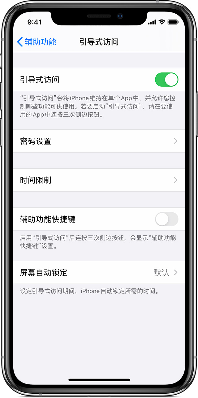 溆浦苹果手机维修分享如何在 iPhone 上退出引导式访问 