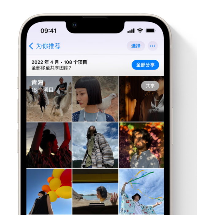 溆浦苹果维修网点分享在 iPhone 上使用共享图库 